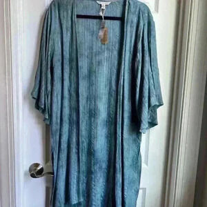 NWT American Eagle Outfitters kimono open front cardigan midi length size xxs